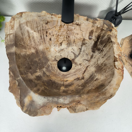 Каменная раковина из окаменелого дерева OD-04314 (45*40*15) 0175 из натурального камня