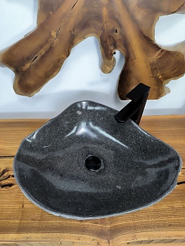 Раковина из речного камня RS-66708 58х48х15 из натурального камня