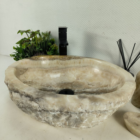 Каменная раковина из оникса Erozy BL EO-04502 (51*41*15) 0156 из натурального камня