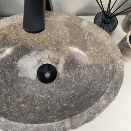 Каменная раковина из мрамора Erozy Grey EM-04804 (41*31*15) 0190 из натурального камня