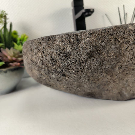 Каменная раковина из речного камня RS-04893 (40*37*15) 0861 из натурального камня