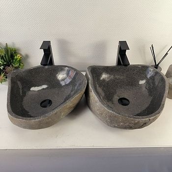 Раковина из речного камня ПАРА! RS-65495 47*43*15 0865
