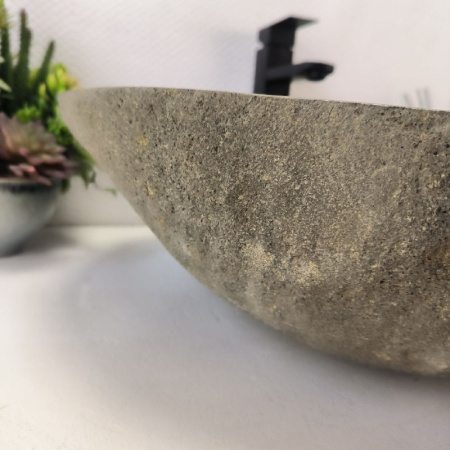 Раковина из речного камня RS03595 (60*53*16) 0124