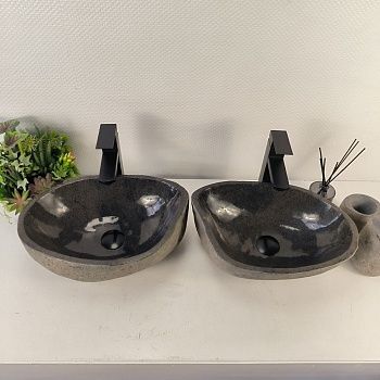 Раковина из речного камня ПАРА! RS-65486 42*30*15 0865