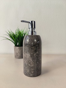 Дозатор для мыла из мрамора Grey DM-66006