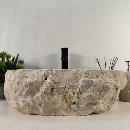 Каменная раковина из мрамора Erozy Cream EM-05125 (52*41*15) 0877 из натурального камня 