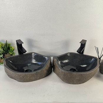 Раковина из речного камня ПАРА! RS-65479 45*33*15 0865