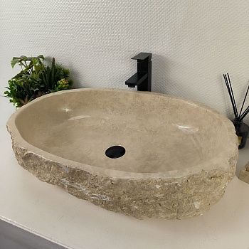 Раковина из мрамора Erozy Cream EM-65516 70*46*16 из натурального камня
