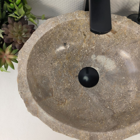 Каменная раковина из мрамора Erozy Grey EM-04815 (39*33*16) 0190 из натурального камня