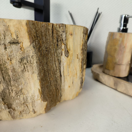 Каменная раковина из окаменелого дерева OD-04350 (47*42*16) 0175 из натурального камня
