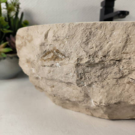 Каменная раковина из мрамора Erozy Cream EM-04959 (61*41*15) 0874  из натурального камня 