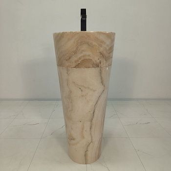 Раковина напольная из оникса Yellow ON-55006 90*40*40  0198
