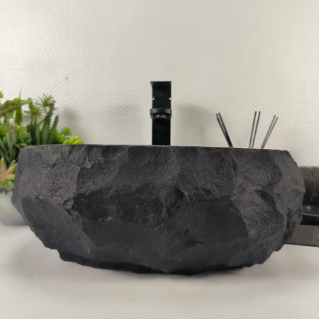 Каменная раковина из андезита Erozy Black EM-05019 (41*36*16) 0037 из натурального камня