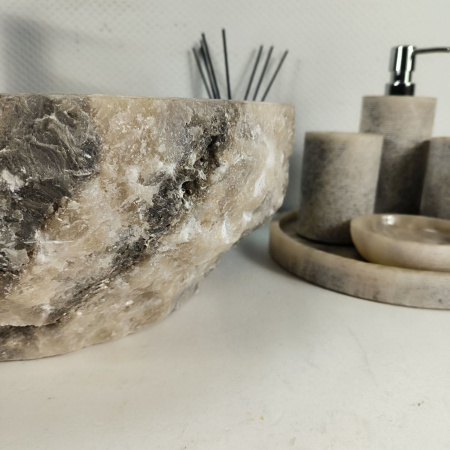 Каменная раковина из оникса Erozy Grey EO-04421 (52*42*15) 0157 из натурального камня