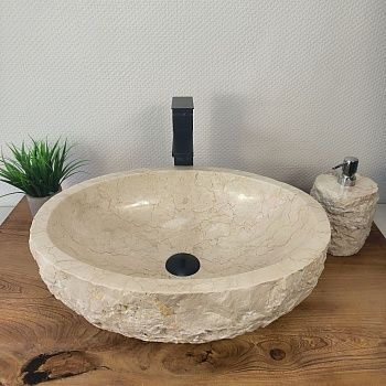 Раковина из мрамора Erozy Cream EM-65651 50х38х15 из натурального камня