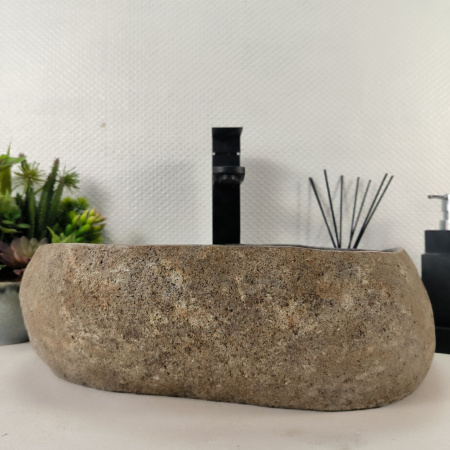 Каменная раковина из речного камня RS-05066 (43*32*14) 0861 из натурального камня
