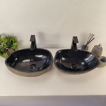 Раковина из речного камня ПАРА! RS-65537 47*32*15 0865