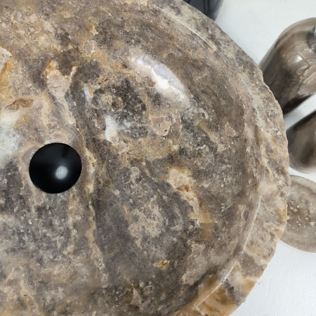Каменная раковина из оникса Erozy Grey EO-04400 (51*42*15) 0156 из натурального камня