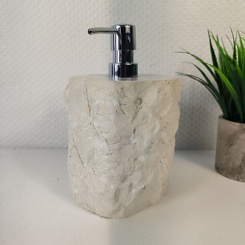 Дозатор для мыла из мрамора Cream Erozy DM-65306 (15см*12см) 0893