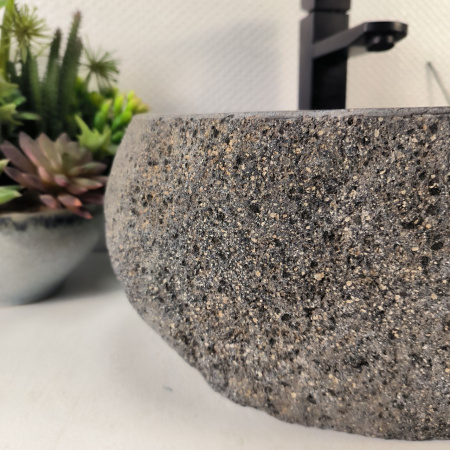 Каменная раковина из речного камня RS-05256 (45*32*16) 0856 из натурального камня