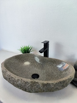 Раковина из речного камня RS-66206 59х40х15 из натурального камня