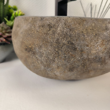 Каменная раковина из речного камня RS-04866 (36*30*16) 0860 из натурального камня