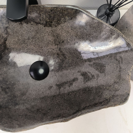 Каменная раковина из речного камня RS-05182 (53*33*15) 0862 из натурального камня