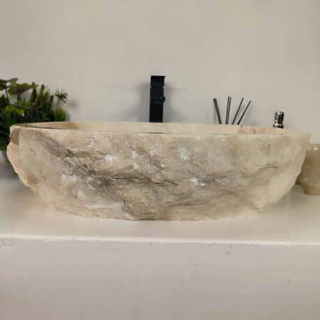 Каменная раковина из оникса Erozy White EO-04297 (63*52*16) 0215 из натурального камня