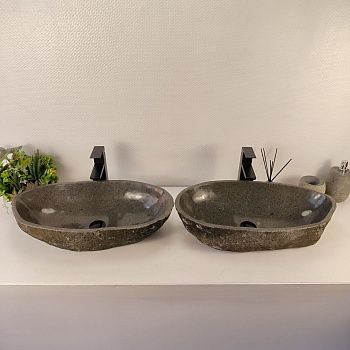 Раковина из речного камня ПАРА! RS-65544 65*33*15 0866