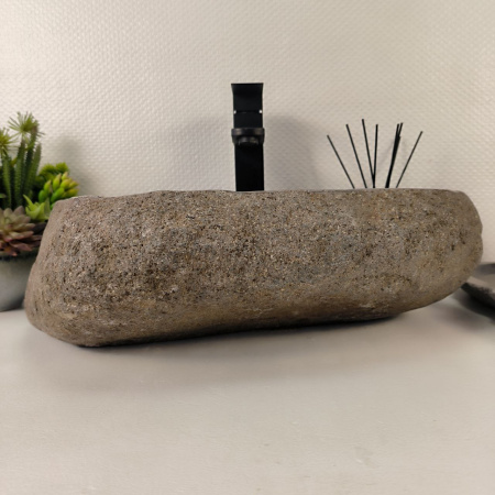 Каменная раковина из речного камня RS-04886 (50*36*15) 0861 из натурального камня