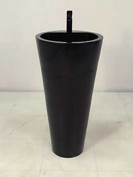 Раковина напольная из мрамора Black MN-61363 (45*45*90)