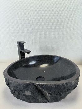 Раковина из андезита Erozy Black EA-66234 50х43х15 из натурального камня