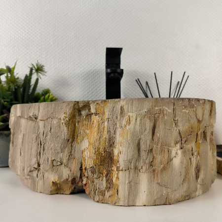 Каменная раковина из окаменелого дерева OD-04811 (40*31*15) 0174 из натурального камня