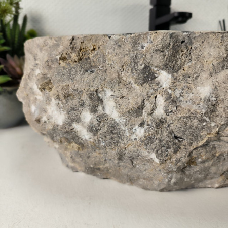 Каменная раковина из мрамора Erozy Grey EM-04974 (60*42*16) 0888 из натурального камня