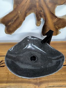 Раковина из речного камня RS-66708 58х48х15 из натурального камня