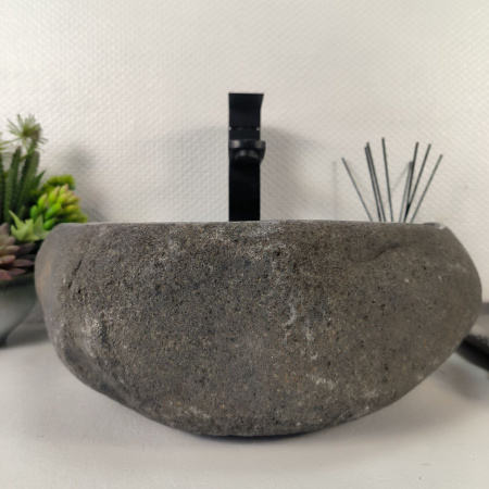 Каменная раковина из речного камня RS-04890 (43*33*15) 0861 из натурального камня