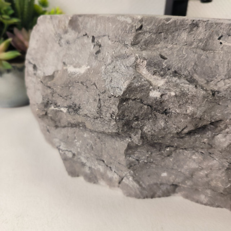 Каменная раковина из мрамора Erozy Grey EM-04985 (64*44*16) 0888 из натурального камня