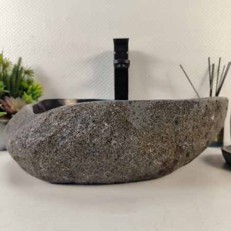 Каменная раковина из речного камня RS-05277 (47*37*14) 0861 из натурального камня