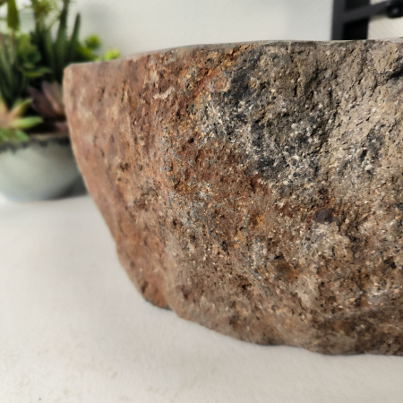 Каменная раковина из речного камня RS-05049 (80*49*15) 0858 из натурального камня