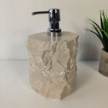 Дозатор для мыла из мрамора Cream Erozy DM-65299 (15см*12см) 0893