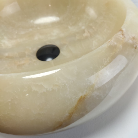 Раковина из оникса Donut Yellow Medium DO-00945 (45*45*15см)