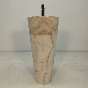 Раковина напольная из оникса Yellow ON-55006 90*40*40  0198