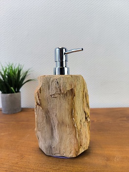 Дозатор для мыла из окаменелого дерева DOD-66158 из натурального камня
