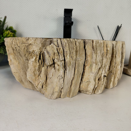 Каменная раковина из окаменелого дерева OD-04349 (50*40*15) 0180 из натурального камня