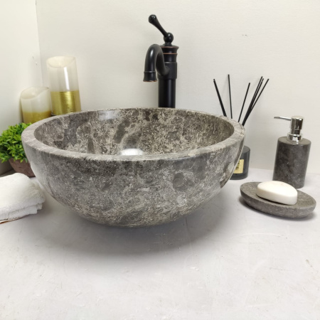 Раковина из мрамора Bowl Grey Small BM-00603 (1.9 cm) (40*40*17см)