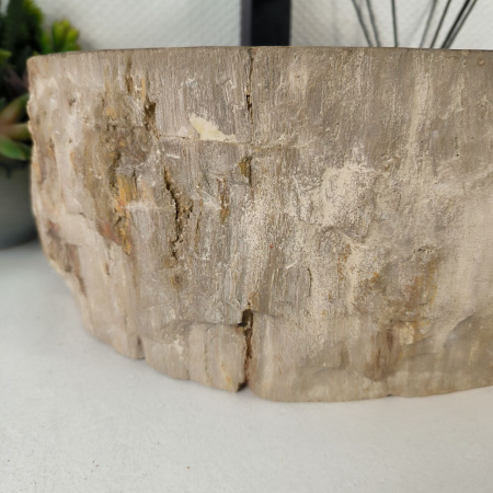 Каменная раковина из окаменелого дерева OD-04814 (39*32*15) 0175 из натурального камня