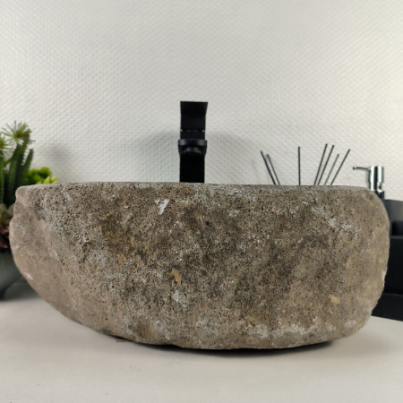 Каменная раковина из речного камня RS-04933 (40*31*16) 0856 из натурального камня