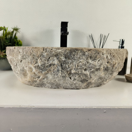 Каменная раковина из оникса Erozy Grey EO-04385 (52*43*15) 0157 из натурального камня