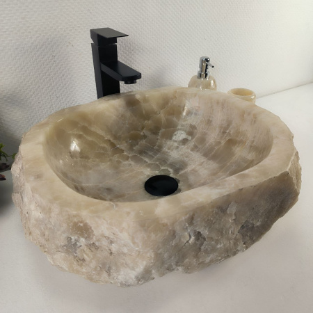 Каменная раковина из оникса Erozy Grey EO-04254 (47*40*16) 0156 из натурального камня