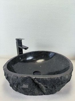 Раковина из андезита Erozy Black EA-66234 50х43х15 из натурального камня